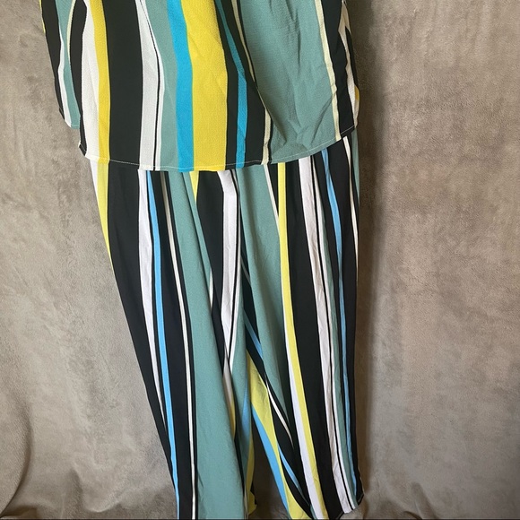 Macy's Bar III Matching Top and Pants Striped Set - Picture 12 of 16